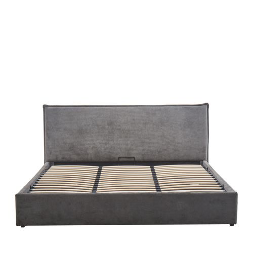 Lit Coffre En Velours Côtelé 180x200cm