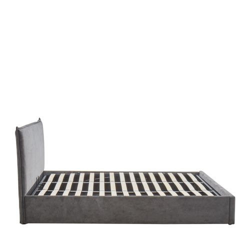 Lit Coffre En Velours Côtelé 180x200cm