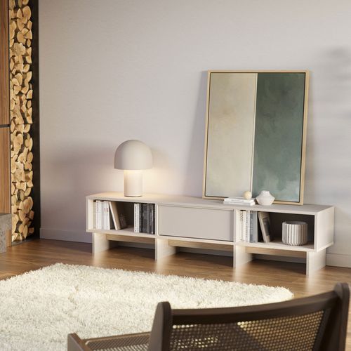 Meuble TV 1 Porte En Bois Et Métal L170cm