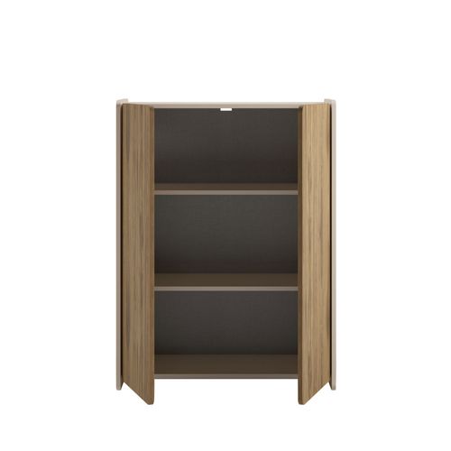 Buffet Haut 2 Portes En Bois H125cm