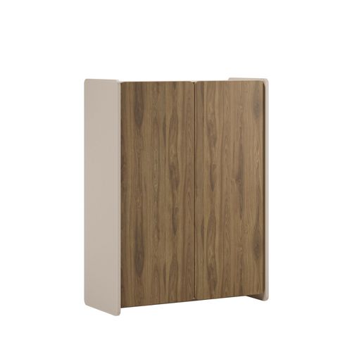 Buffet Haut 2 Portes En Bois H125cm
