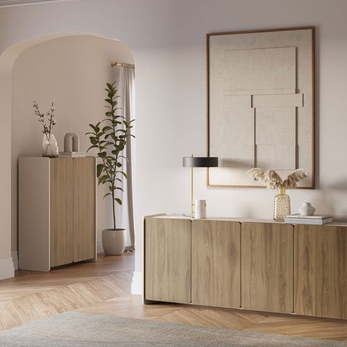 Buffet 4 Portes En Bois L180cm