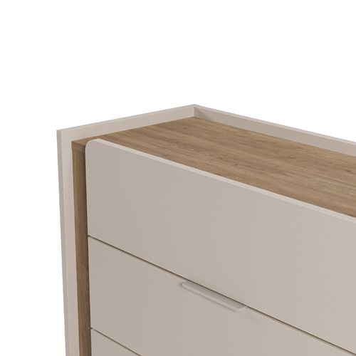 Commode 3 Tiroirs En Bois Et Métal