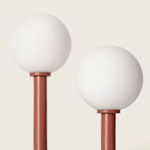 Lampe à Poser En Métal Et Verre