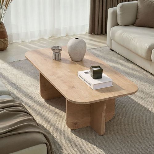Table Basse Rectangulaire En Bois 120x60cm