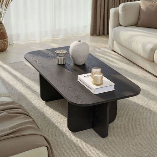 Table Basse Rectangulaire En Bois 120x60cm