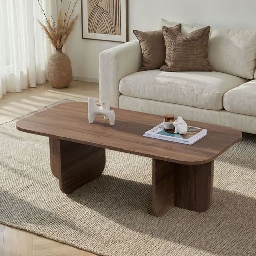 Table Basse Rectangulaire En Bois 120x60cm