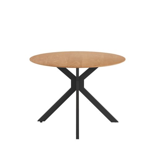 Table à Manger Pliante 4 Personnes Ronde En Bois Et Métal