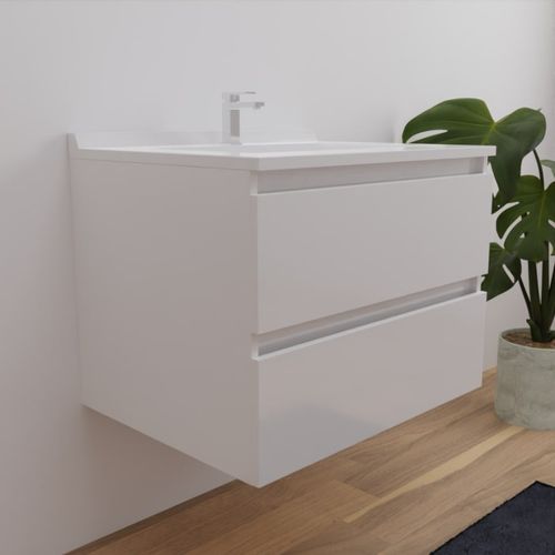 Meuble Salle De Bain Arlequin 70 Cm Blanc