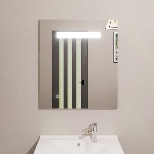 Miroir Lumineux Elegance 70x80 Cm - Avec Interrupteur Sensitif