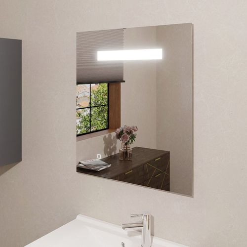 Miroir Lumineux Elegance 70x80 Cm - Avec Interrupteur Sensitif