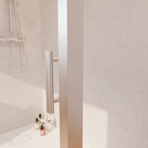 Paroi De Douche D'angle Avec Porte Coulissante + Retour Fixe Nerina - 160x90 Cm