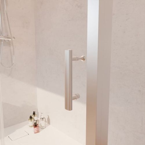 Paroi De Douche D'angle Avec Porte Coulissante + Retour Fixe Nerina - 170x80 Cm