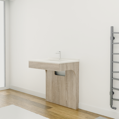 Meuble Simple Vasque Pmr Altea 70 Cm - Cambrian Oak