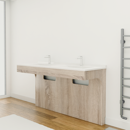 Meuble Double Vasque Pmr Altea 140 Cm - Cambrian Oak
