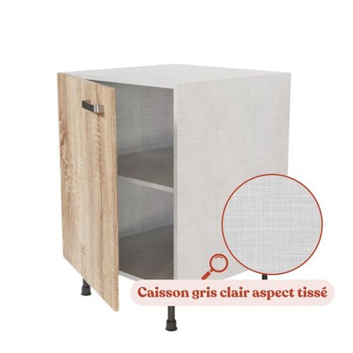 Meuble De Cuisine Bas - 60 Cm - Bois
