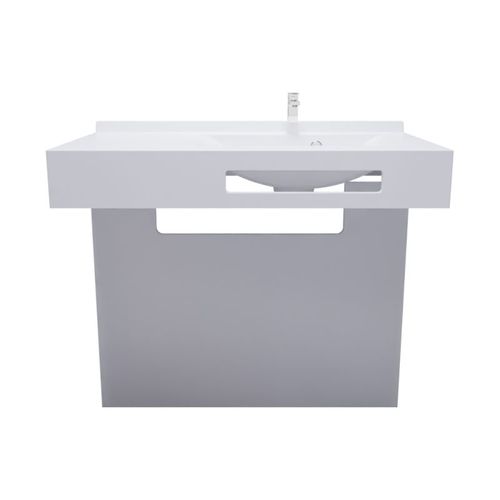 Meuble Lea 90 Cm Plan Vasque Déportée à Droite Suspendu