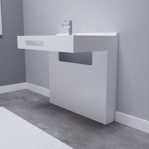 Meuble Lea 90 Cm Plan Vasque Déportée à Gauche Suspendu