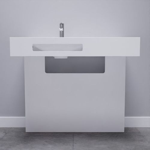 Meuble Lea 90 Cm Plan Vasque Déportée à Gauche Suspendu