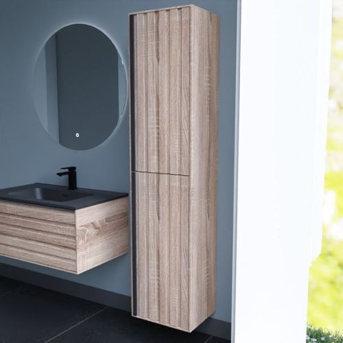 Colonne De Salle De Bain Horizon - Chêne Doré