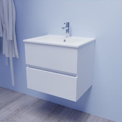 Meuble Salle De Bain Suspendu 60 Cm Rosaly- - Céramique
