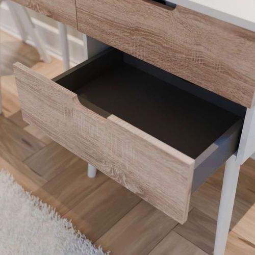 Meuble Vasque Avec Coiffeuse 120 Cm Alya + Miroir LED Drop