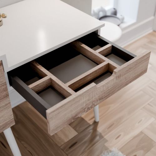 Meuble Vasque Coiffeuse De Salle De Bain Alya 120 Cm + Miroir LED Drop