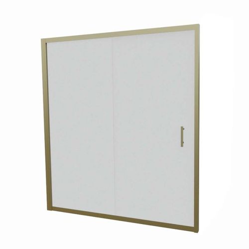 Paroi De Douche Coulissante 170 Cm Cadre Doré Goldy