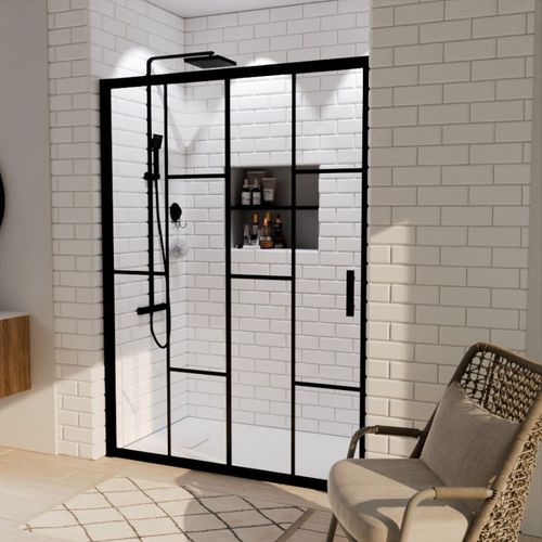 Paroi De Douche Coulissante Verrière Atelia 140 Cm