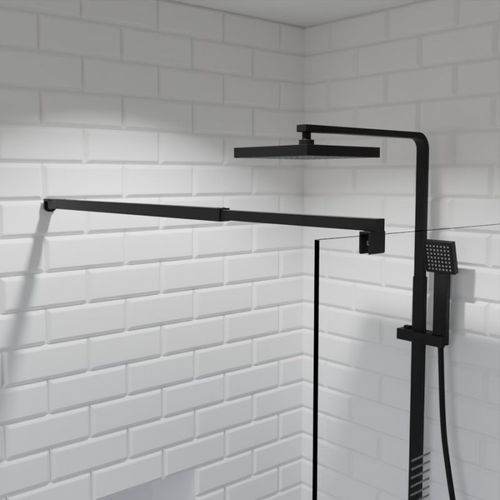 Paroi De Douche Fixe 120 Cm X 200 Cm Motif Manhattan - Verre 8 Mm