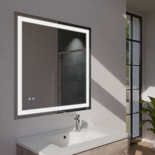 Miroir LED Modulable Et Antibuée Vista Plus - 80x80 Cm