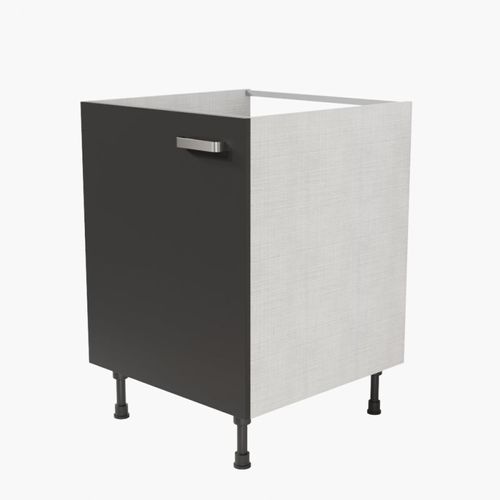 Meuble Sous Évier - 60 Cm - Noir