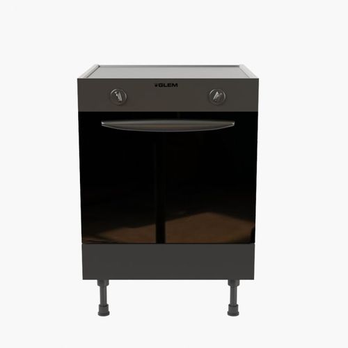 Meuble Bas Four - 60 Cm - Noir