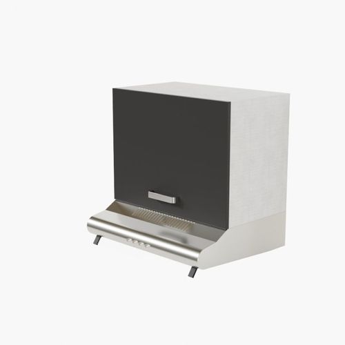 Meuble Sur Hotte - 60 Cm - Noir