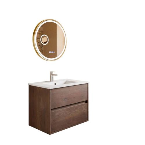 Meuble Vasque Suspendu Alixia 70 Cm + Miroir Orana