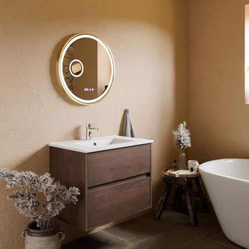 Meuble Vasque Suspendu Alixia 70 Cm + Miroir Orana