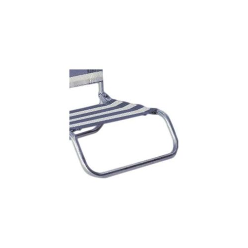 Siege Plage En Aluminium Basic Rayé Bleu