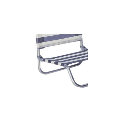 Siege Plage En Aluminium Basic Rayé Bleu