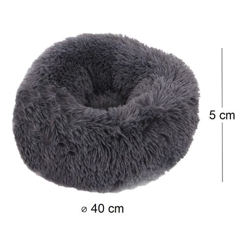 Coussins à Poils Longs Pour Animaux 40 Cm Gris