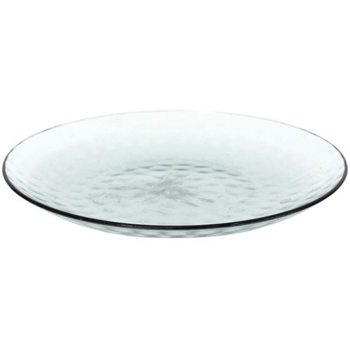 Assiettes En Plastique Effet Martelé (lot De 6) Bleu Turquoise