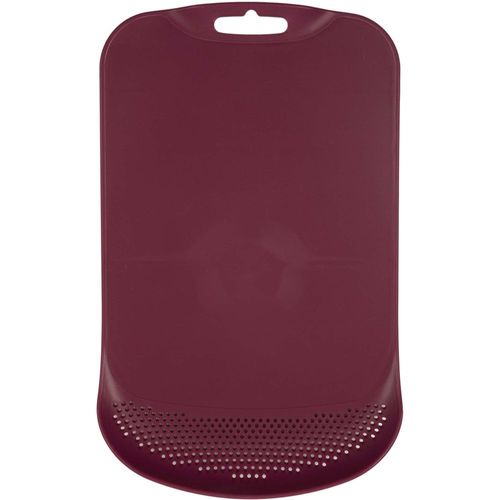 Planche à Découper En Polypropylène Avec Passoire Intégrée (lot De 2) Bordeaux