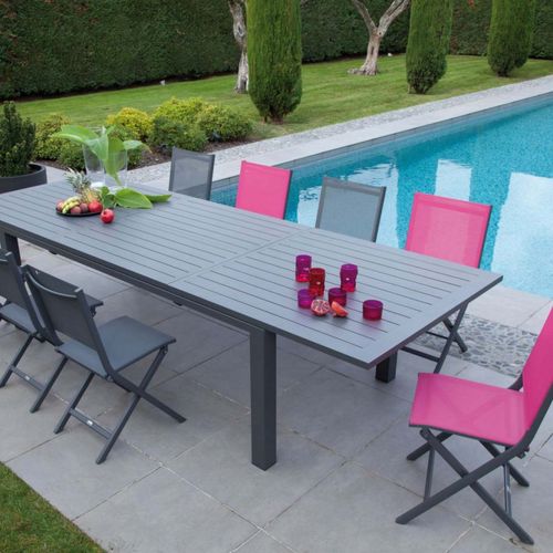 Chaise Jardin Pliante En Aluminium Thema Gris