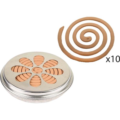 Spirales Citronelle Dans Brûleur En Métal Lot De 6