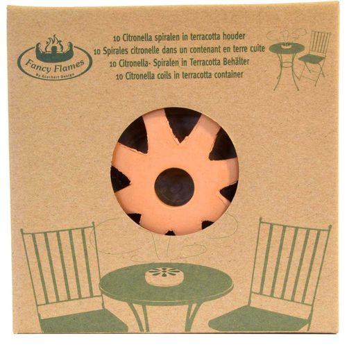 Spirales Citronnelle En Terre Cuite Lot De 4