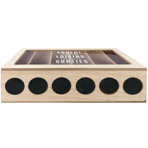 Tirelire Compartimentée Shopping 30x20 Cm (lot De 2)
