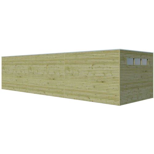 Abri De Jardin Traité 300 X 300 Cm Qube Abri Avec Extension Et Plancher