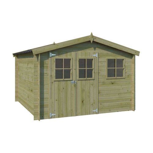 Abri De Jardin En Bois 7,35 M² Zurich 295 X 295 Cm (traité)