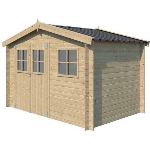 Abri De Jardin En Bois 4,91 M² Zurich 295 X 205 Cm (non Traité) Avec Plancher