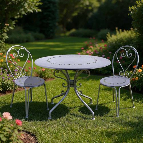 Chaise Détente En Fer Belle Époque Lot De 2