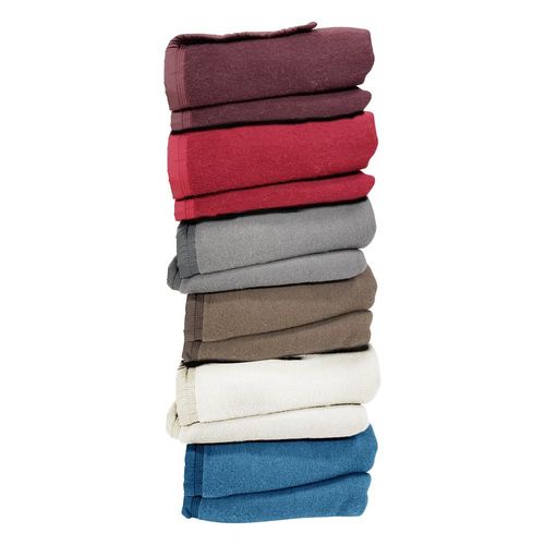 Couverture 100% Pure Laine Naturelle – Chaude, Douce Et Respirante - Idéale Pour L'hiver,